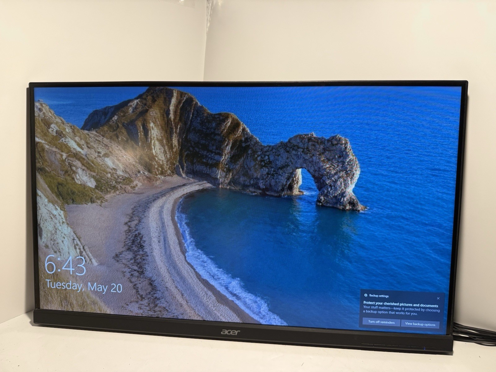 Acer V276HL bmd 27" Widescreen LED-Backlit LCD Monitor No cables No Stand Tested