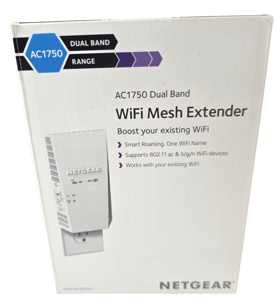 New: NETGEAR EX6250 AC1750 Dual-Band Wi-Fi Mesh Range Extender