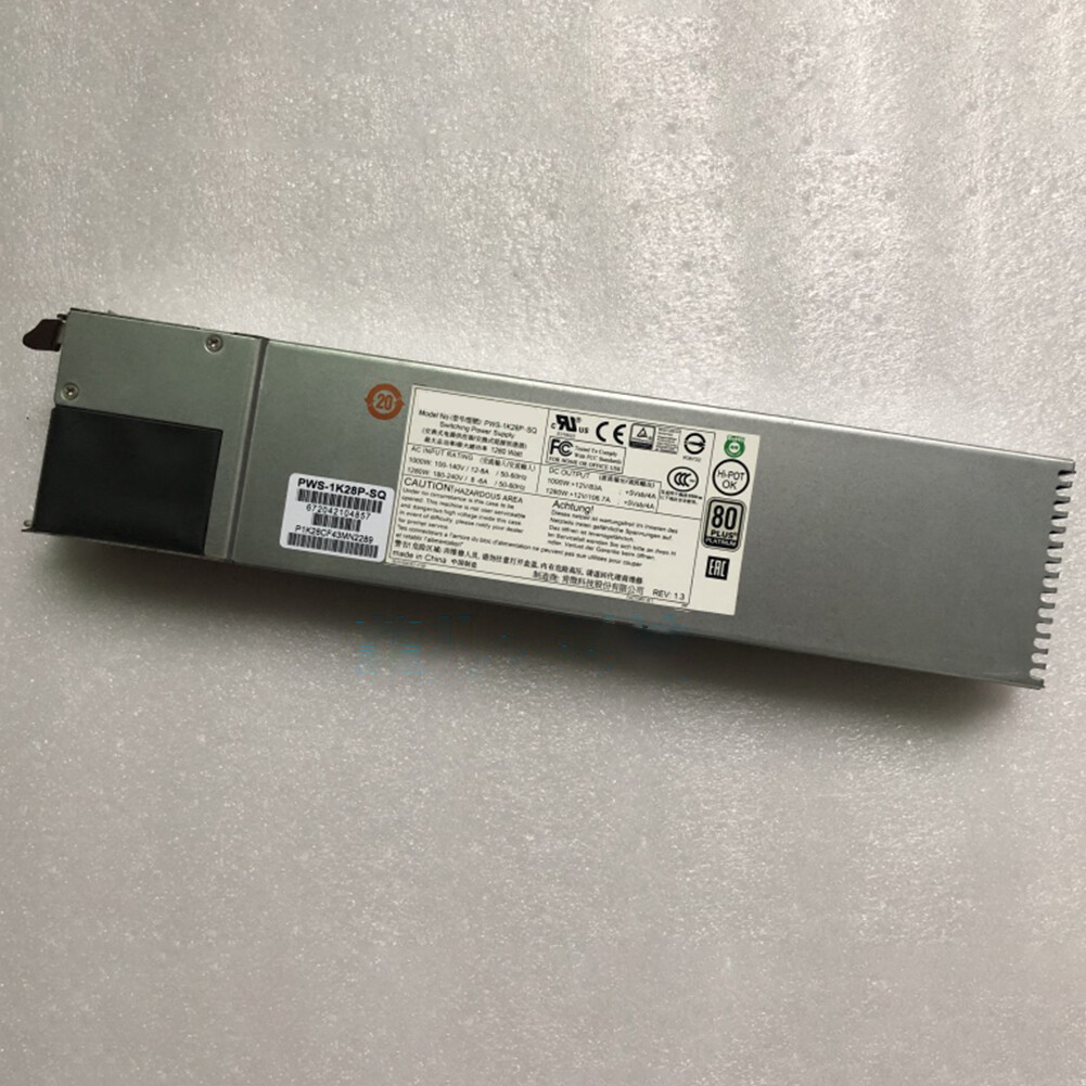 New For Supermicro PWS-1K28P-SQ 1280W Server Redundant Power Supply Module