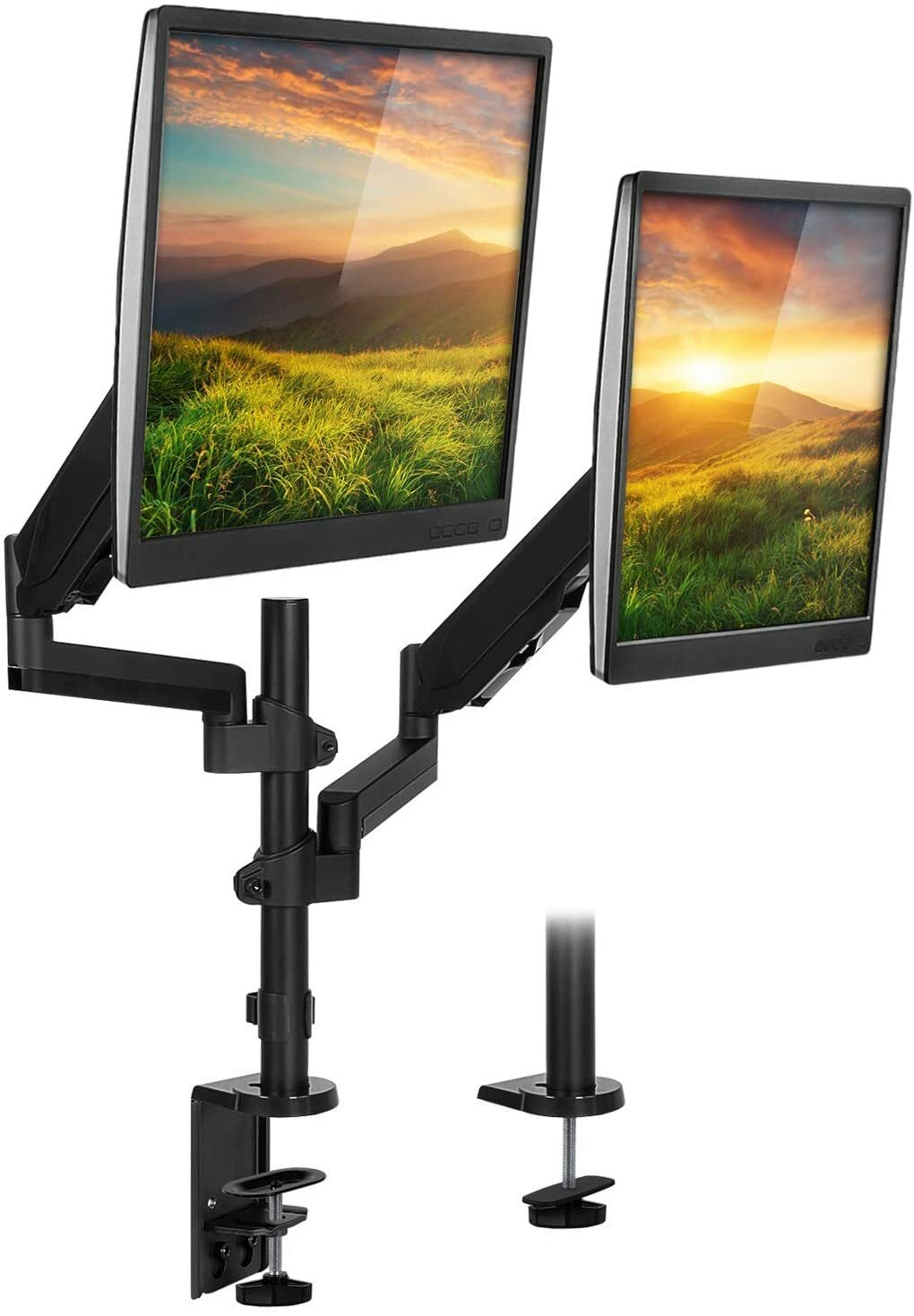 Monitor Arm Mount Desk Stand | Vertical Stackable Arms | Articulating