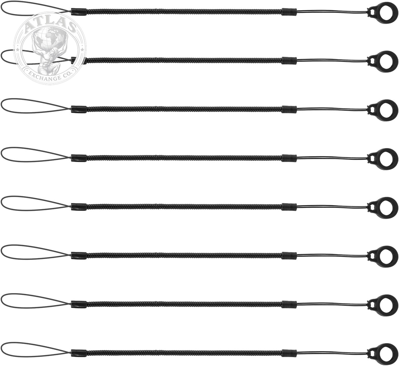 BOXOB 8Pcs Elastic Tether Lanyard, 9.8 Inch Pen Leash Anti-Lose Stylus Tether Re