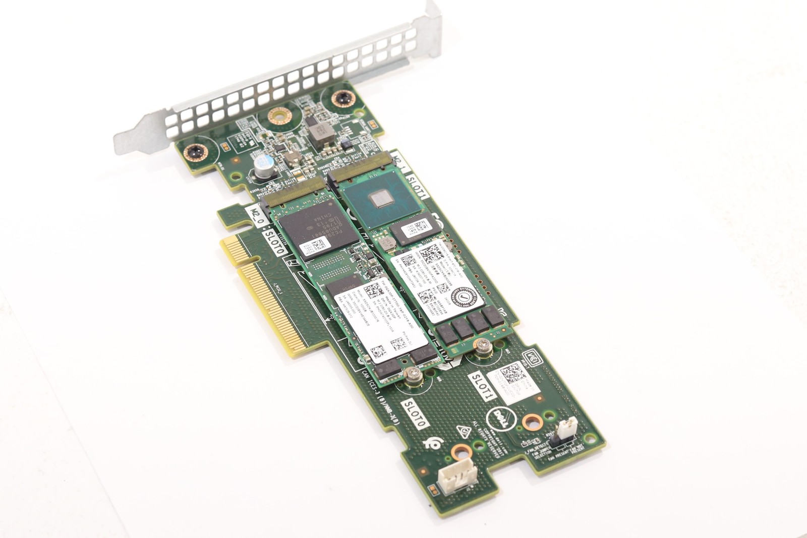 Dell Boss-S1 M.2 SATA PCIe SSD Adapter Card W/ 1x120GB 1x240GB SSD P/N: 0JV70F