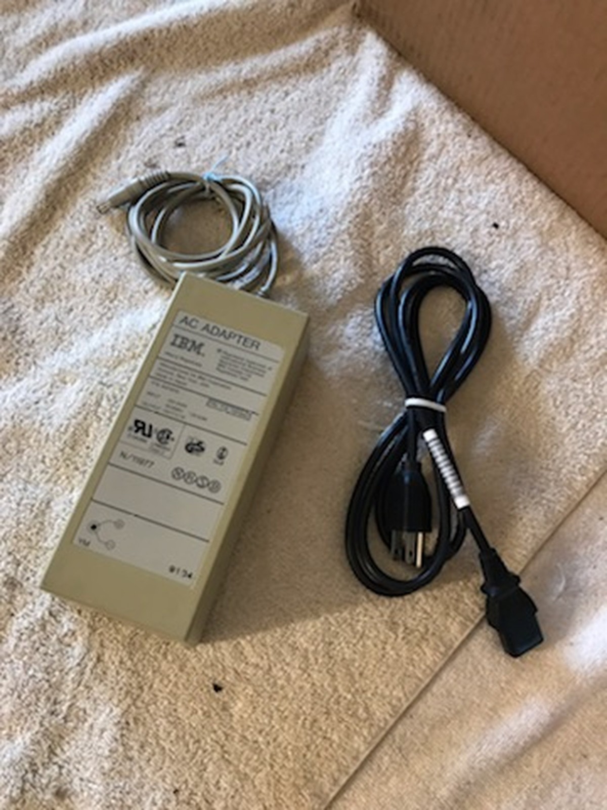 IBM P/N 65F0218 Vintage Computer AC Adapter Power Supply