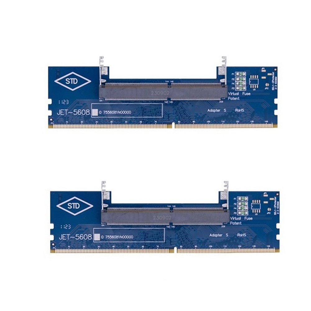 SO-DIMM to PC DIMM Card 2PCS DDR4 Memory  Adapter Laptop to Desktop Test9881