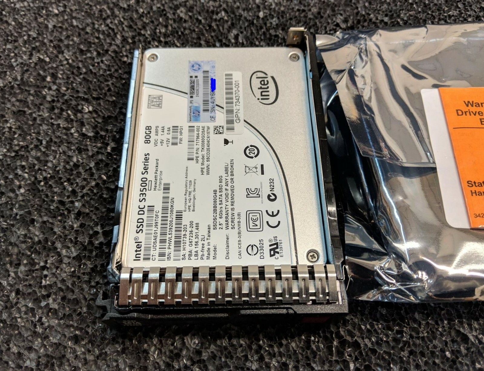 HP 80GB 734360-B21 SFF SSD 2.5" 734562-001