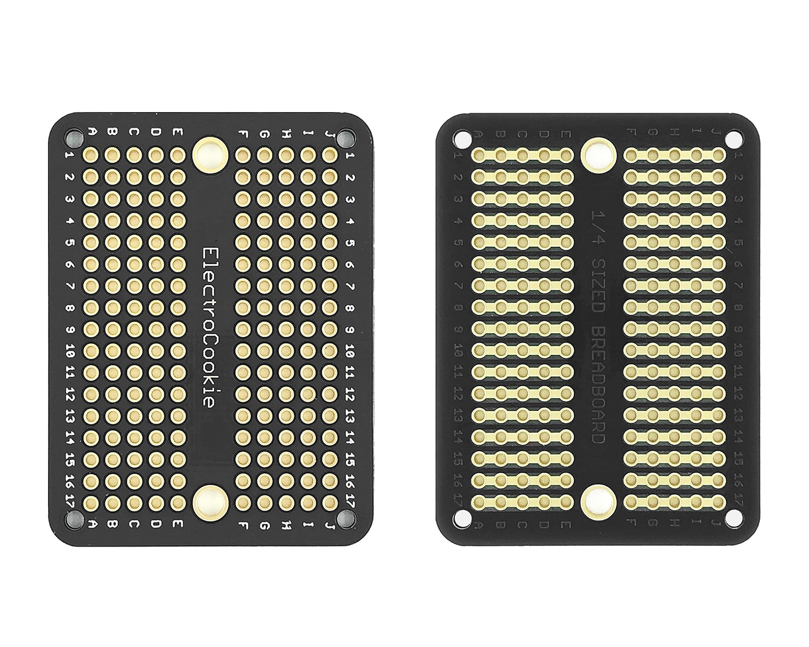 Mini PCB Prototype Board Solderable Breadboard GoldPlated Soldering 50 PCS