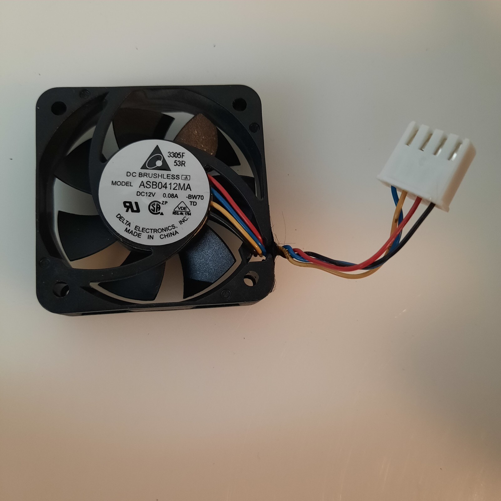 Delta ASB0412MA DC12V 0.08A 4CM 40*40*10MM 4Pin PWM Cooling Fan