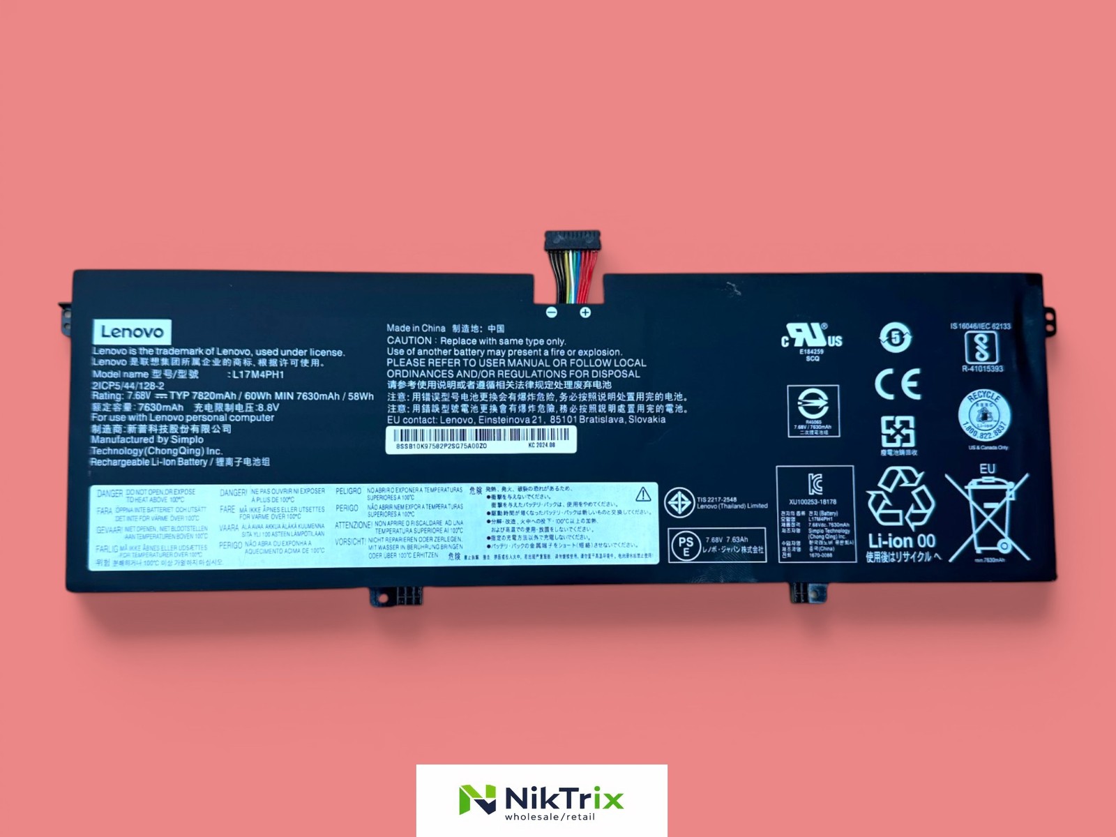 L17C4PH1 L17M4PH1 Battery for Lenovo Yoga 7 Pro 13IKB C930-13IKB 5B10Q82425