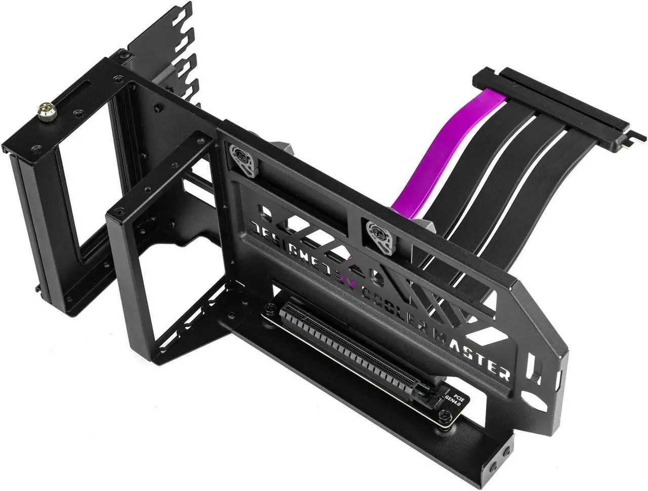 Masteraccessory Vertical GPU Card Holder Kit V3 Black, Premium Riser Cable PCI-