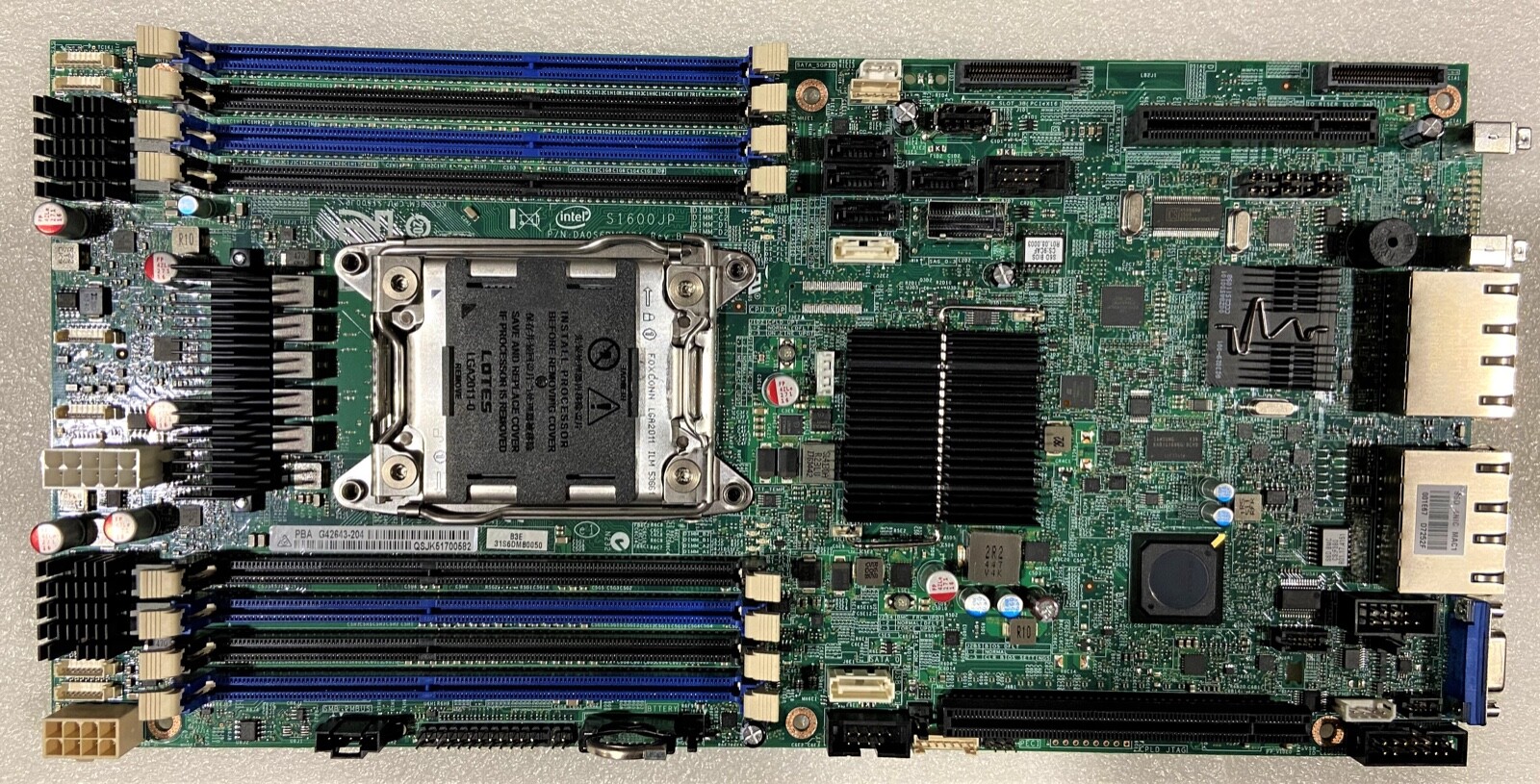 Intel BBS1600JP4 S1600JP4 Server Board 1U Rack Socket R 135 W NEW BOARD ONLY