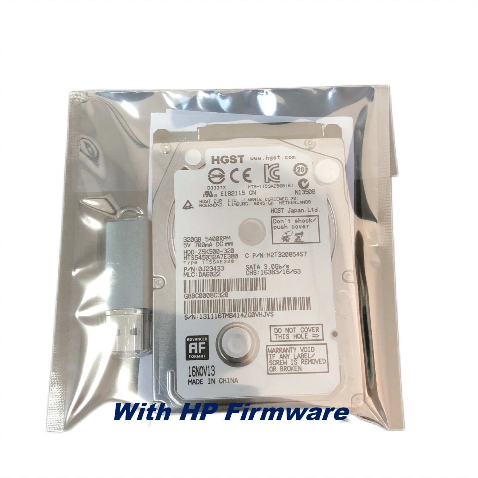 320GB Hard Disk Drive Firmware CZ248-67907 Fit For HP LaserJet Enterprise M680