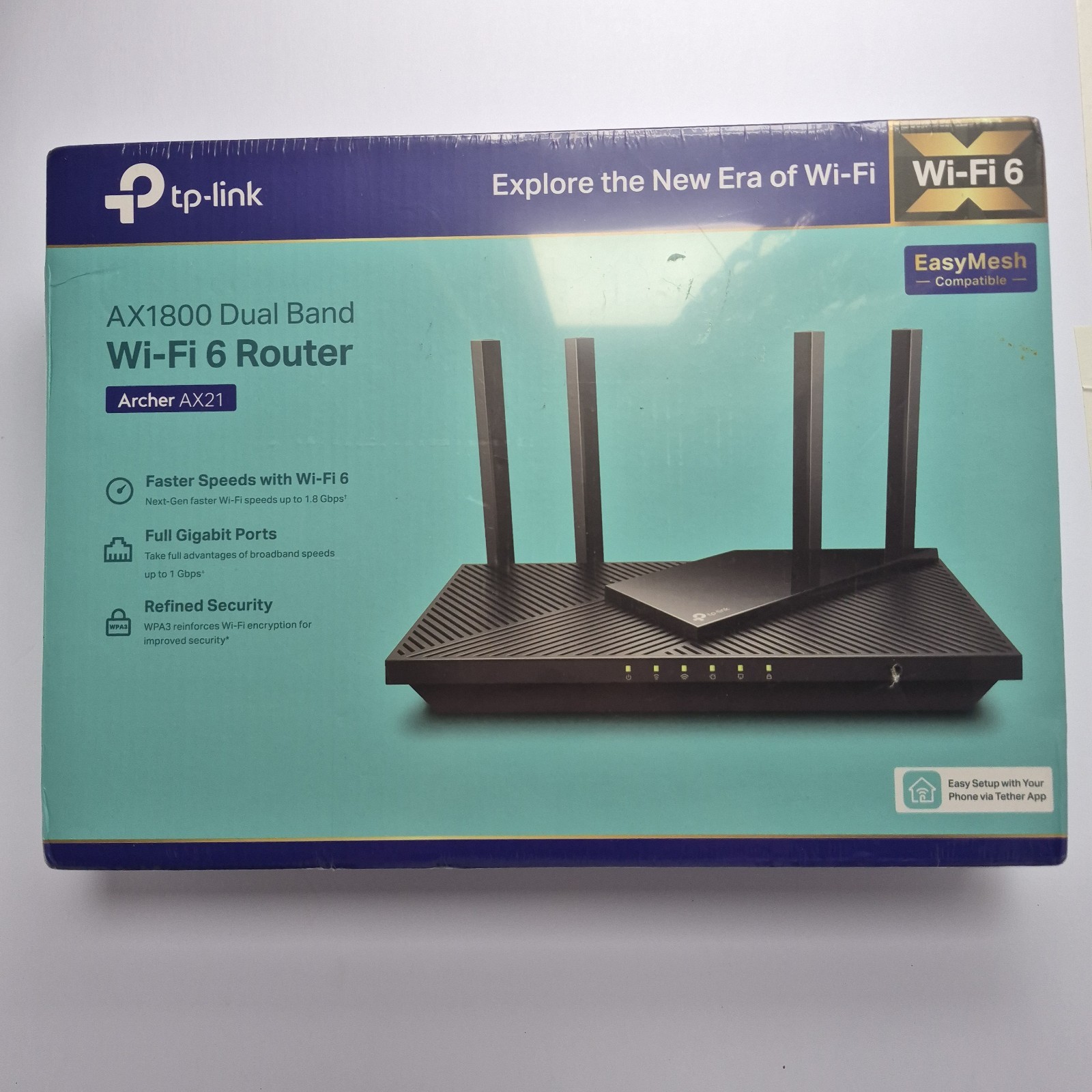 New, Sealed TP-LINK Archer AX1800 4-Stream Dual-Band Wi-Fi 6 Router