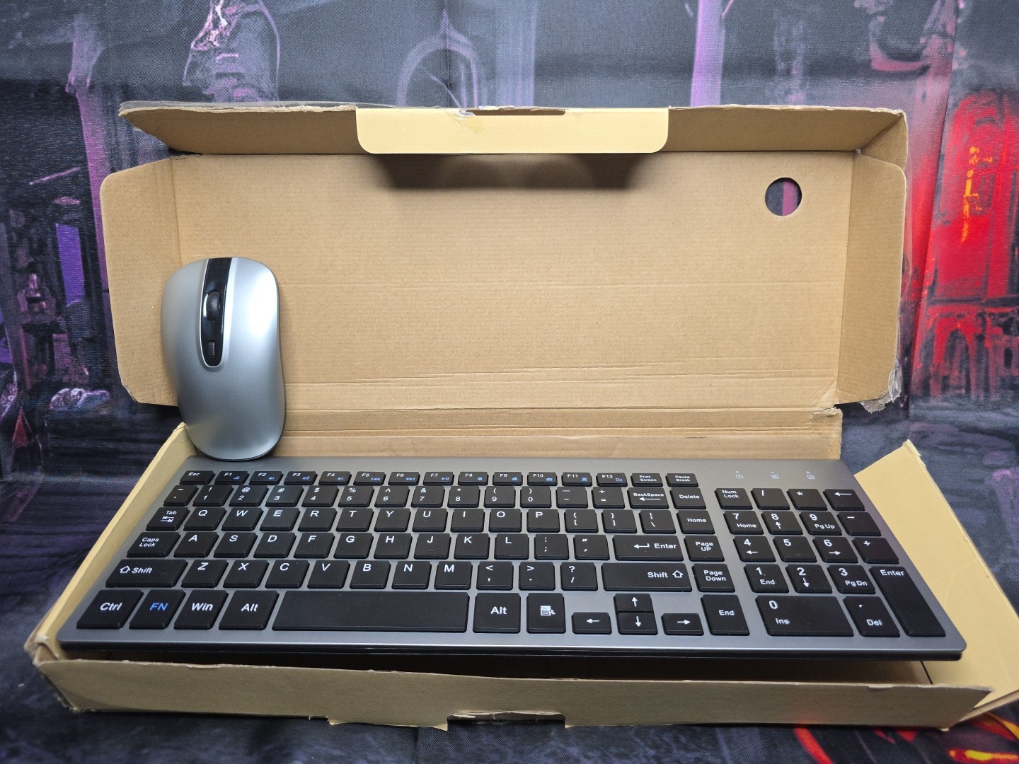 Cimetech Wireless KF10+TM002 Keyboard & Mouse Combo, Compact Full Size 