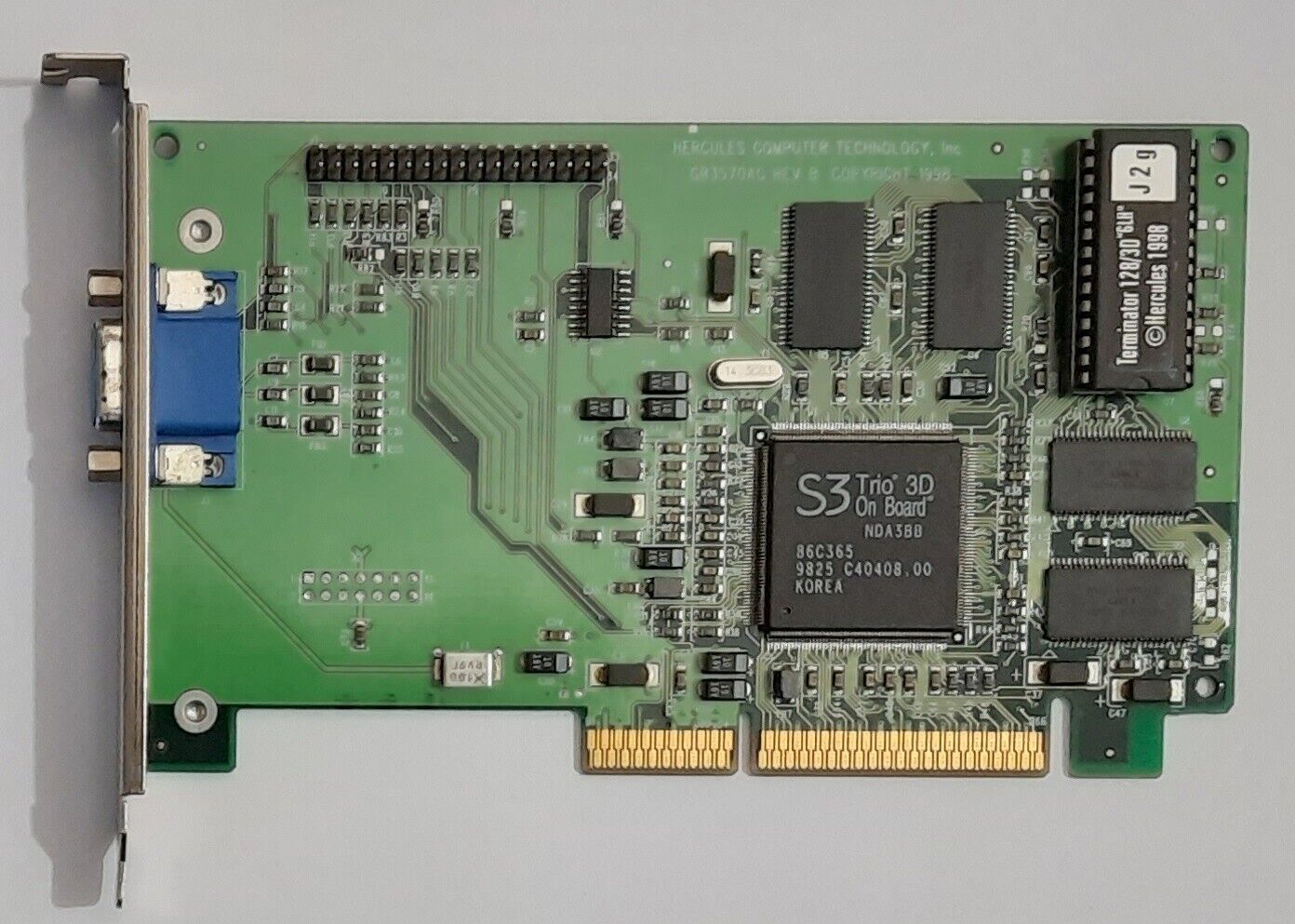 Hercules Terminator 128/3D "GLH" AGP Graphics Card (S3 Trio3D, Retro, 8M