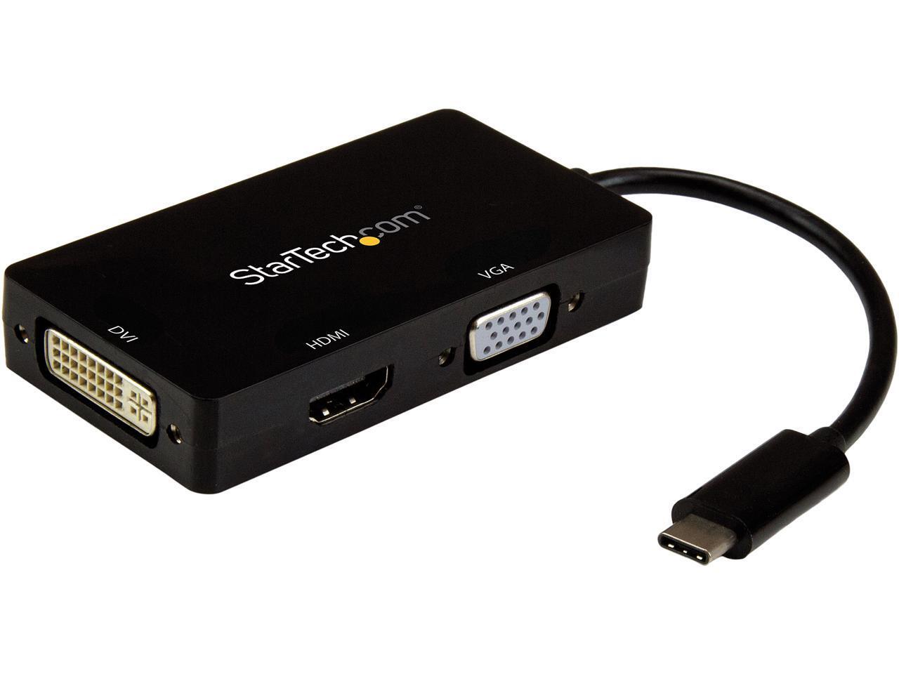 StarTech.com CDPVGDVHDBP USB-C Multiport Video Adapter - 4K 30 Hz - USB C to HDM