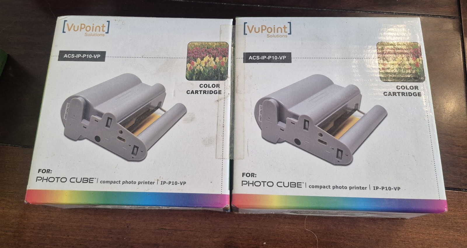 2 Replacement Ink VuPoint ACS-IP-P10-VP Color Cartridge / For Photo Cube Printer