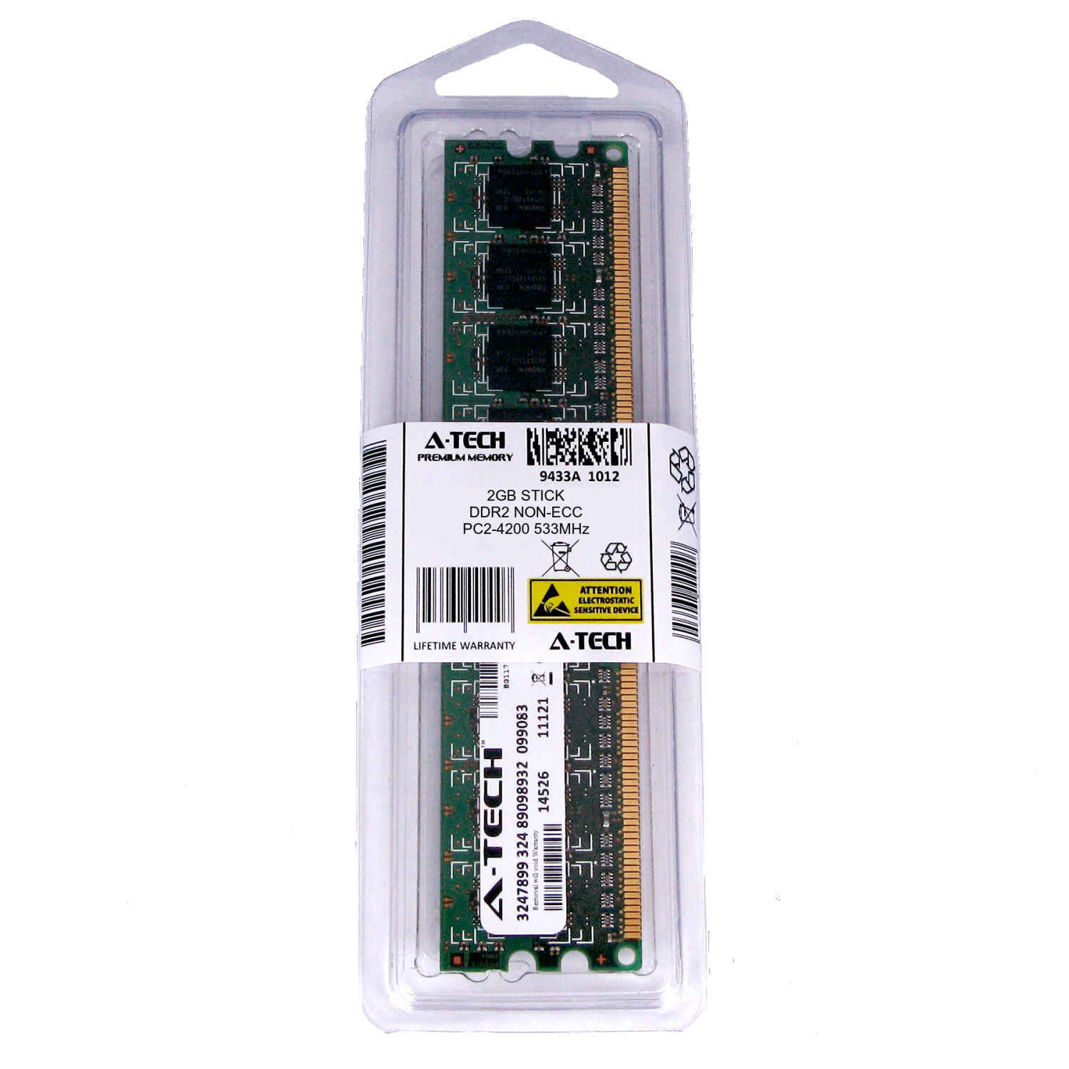 2GB DDR 2 Desktop Module 4200 Low Density 240 pin 240-pin DDR-2 2 gb Memoy Ram