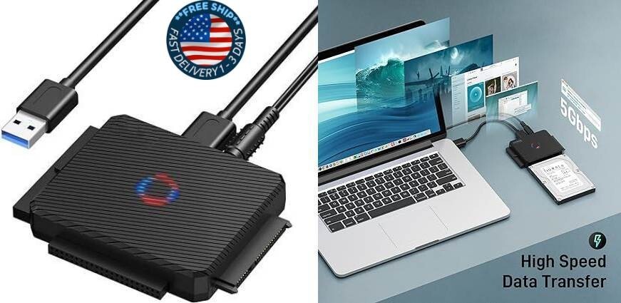 Adaptador SATA/IDE a USB 3.0, convertidor de cable adaptador de disco duro.neuvo