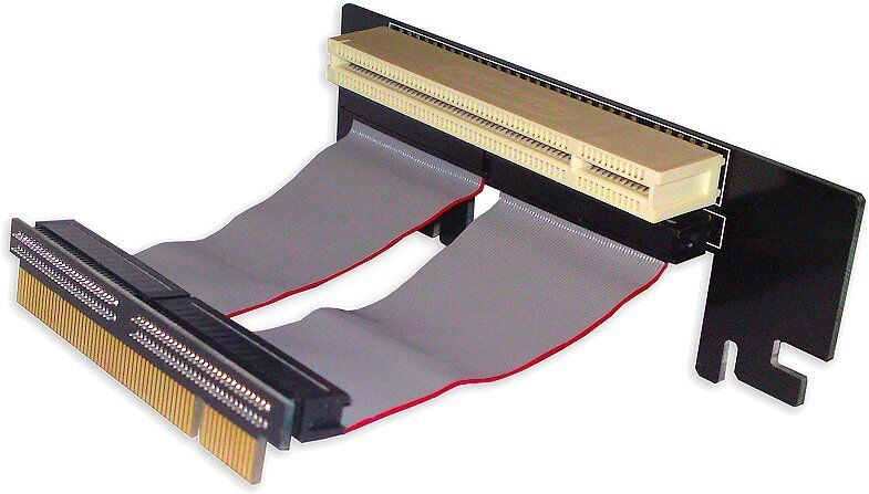 HIPER Low Profile Flexible PCI RISER CARD HLR-3HPE-53,  90-degree angle