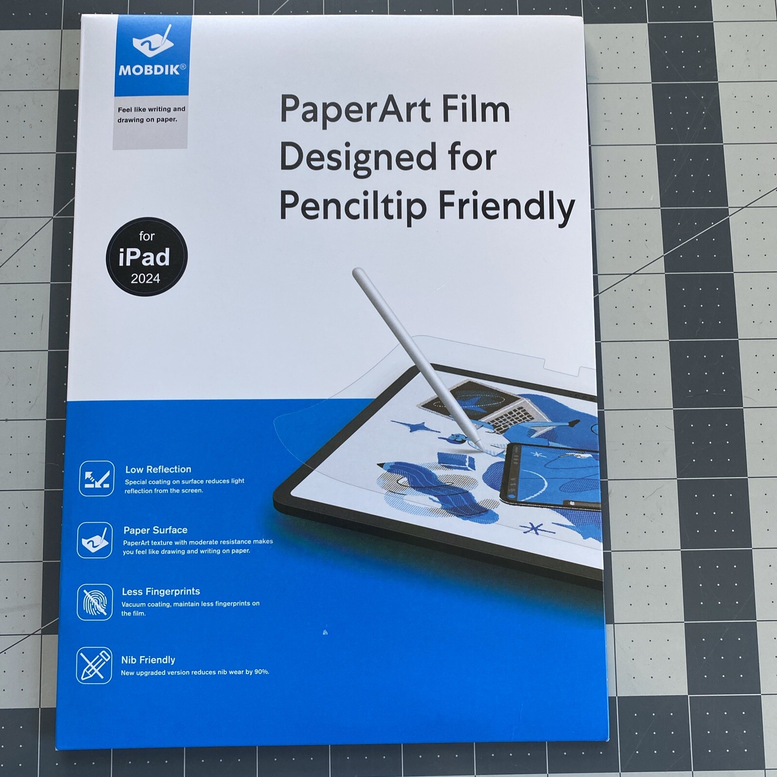 2-Pack Paper Art Screen Protector Film Matte Anti Glare For iPad 2024