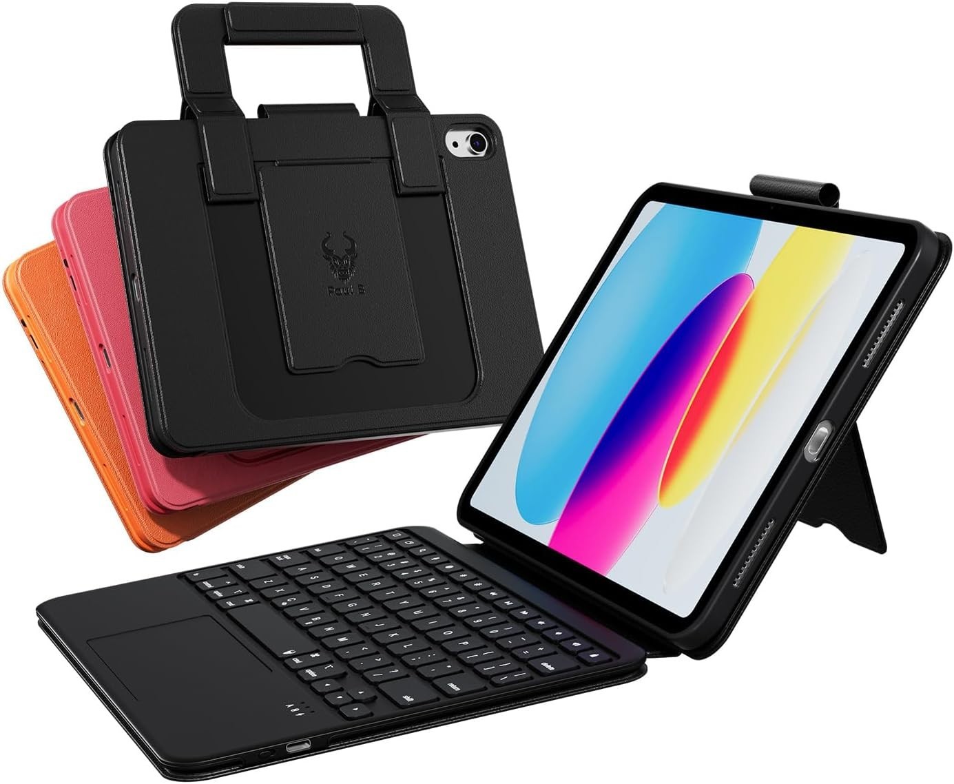 Paul B Wireless Bluetooth Tablet Keyboard Case iPad 10th & 11th Generation New