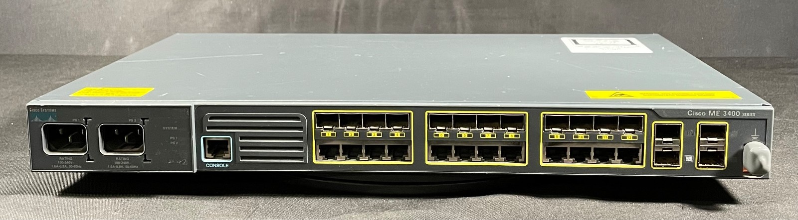 Cisco ME3400 ME-3400G-12CS-A 12 Port Gigabit Switch - Same Day Shipping