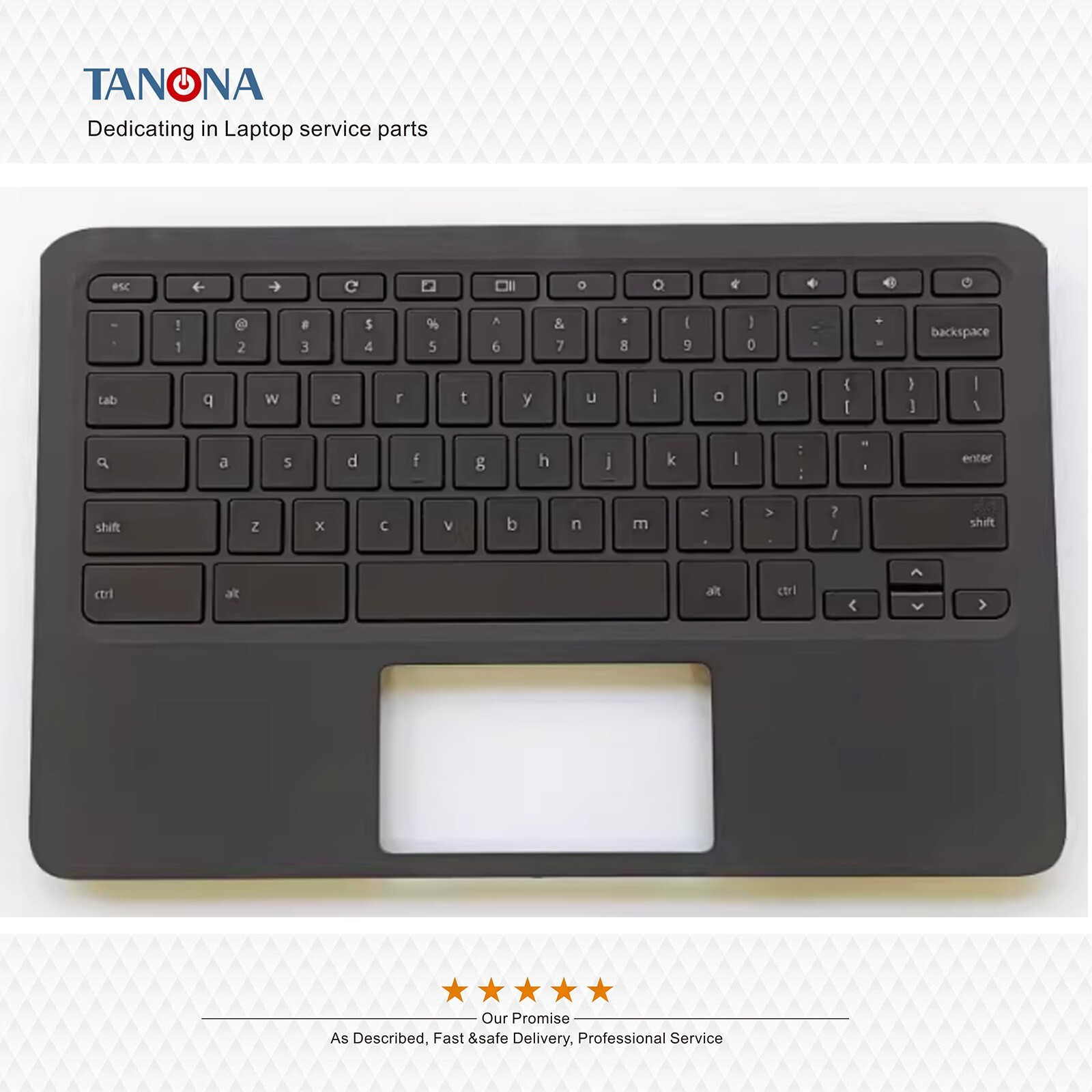 New L52573-001 For HP Chromebook 11 G7 EE Palmrest Upper Case C Cover + Keyboard