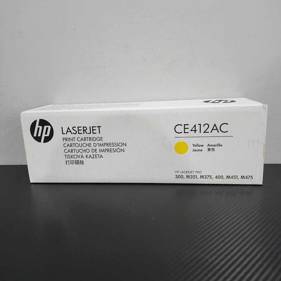 HP 305A Yellow Original LaserJet Toner Cartridge, CE412A