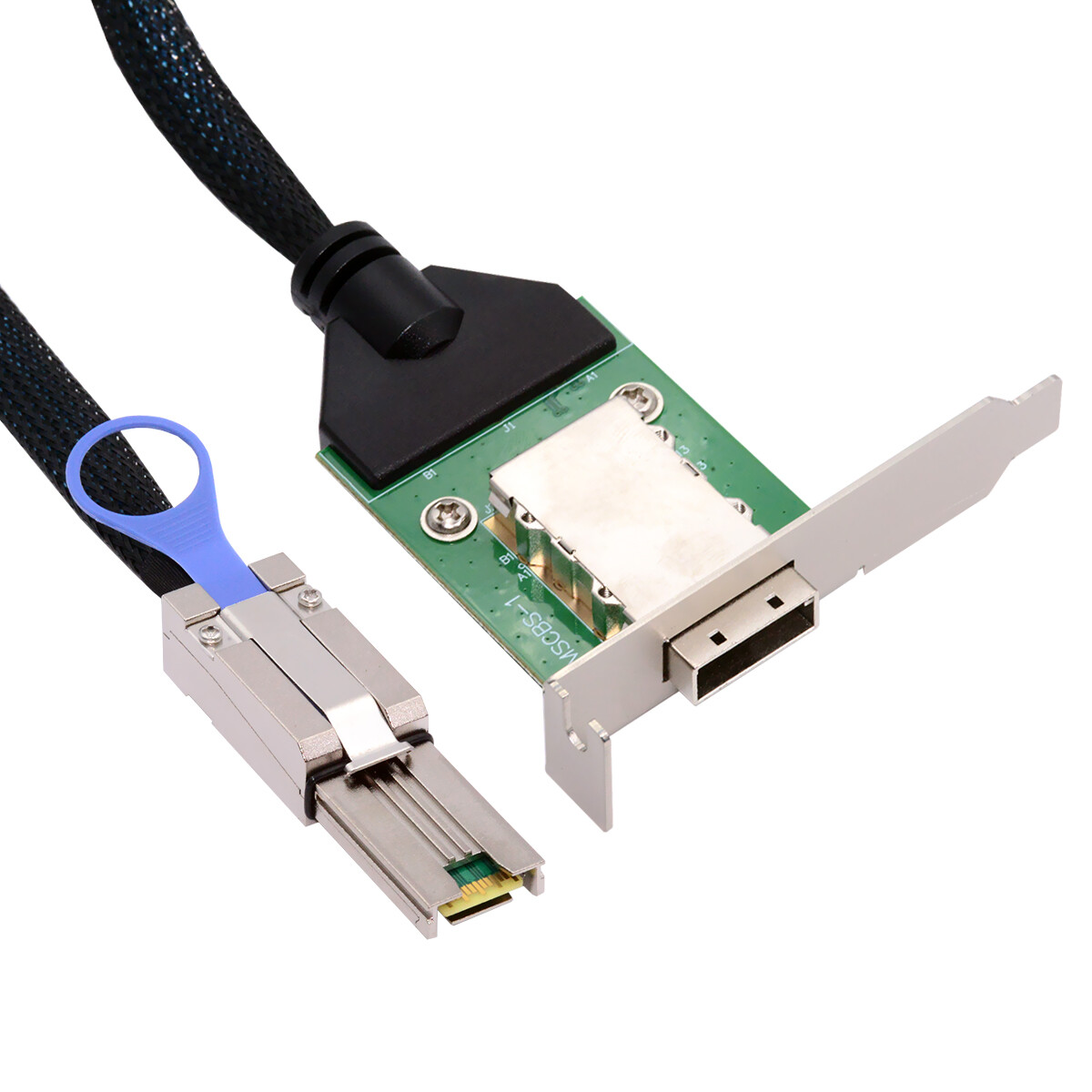 Cablecy External Mini SAS SFF-8088 Male to SFF-8088 Female Extension Cable PCBA