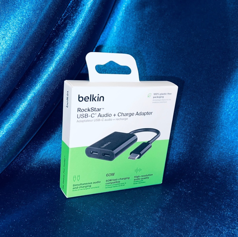 Belkin Rockstar USB-C Audio + Charge Adapter - F7U081btBLK