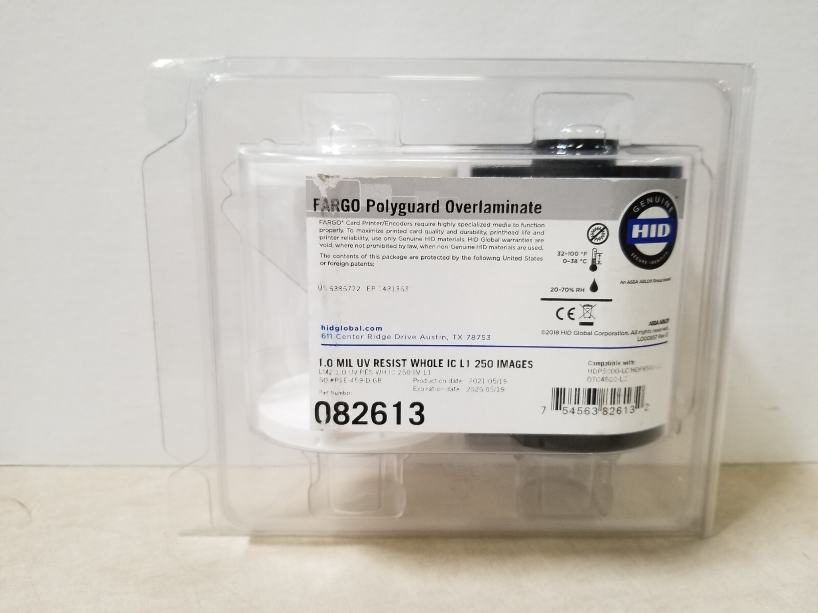 Fargo 082613 POLYGUARD Overlaminate 1.0M MIL UV IC L1 250 Images  
