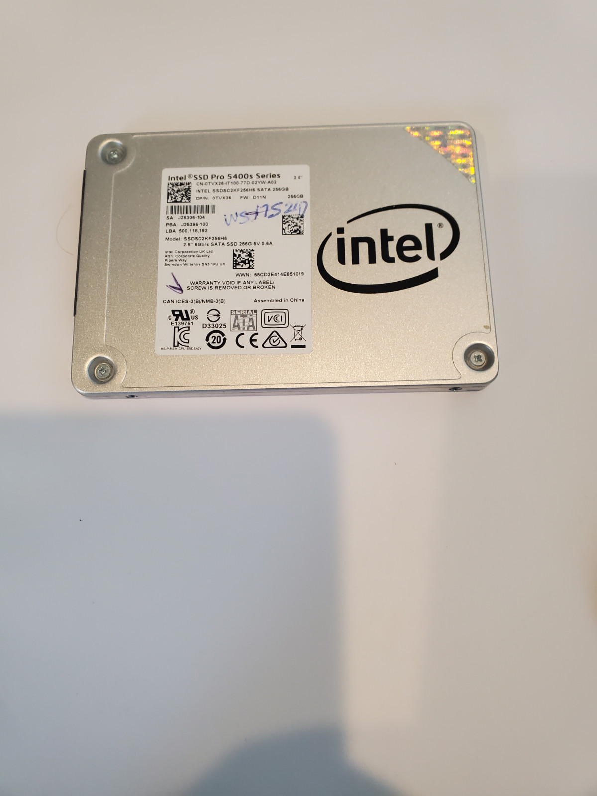 Intel 5400s SSD 256GB 2.5 Solid State Drive – Fast, Reliable Performance -  NEW