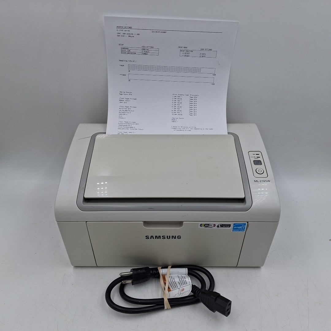 Samsung ML-2165w ML2165w Monochrome WIFI Laser Printer TESTED WORKS