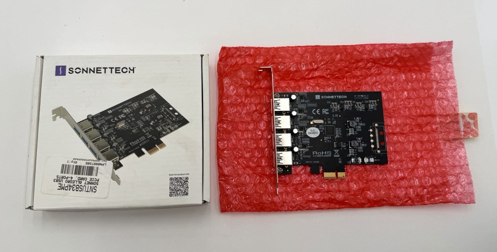 Sonnet USB3-4PM-E Allegro 4-Port USB 3.2 Gen 1 PCI Express Card