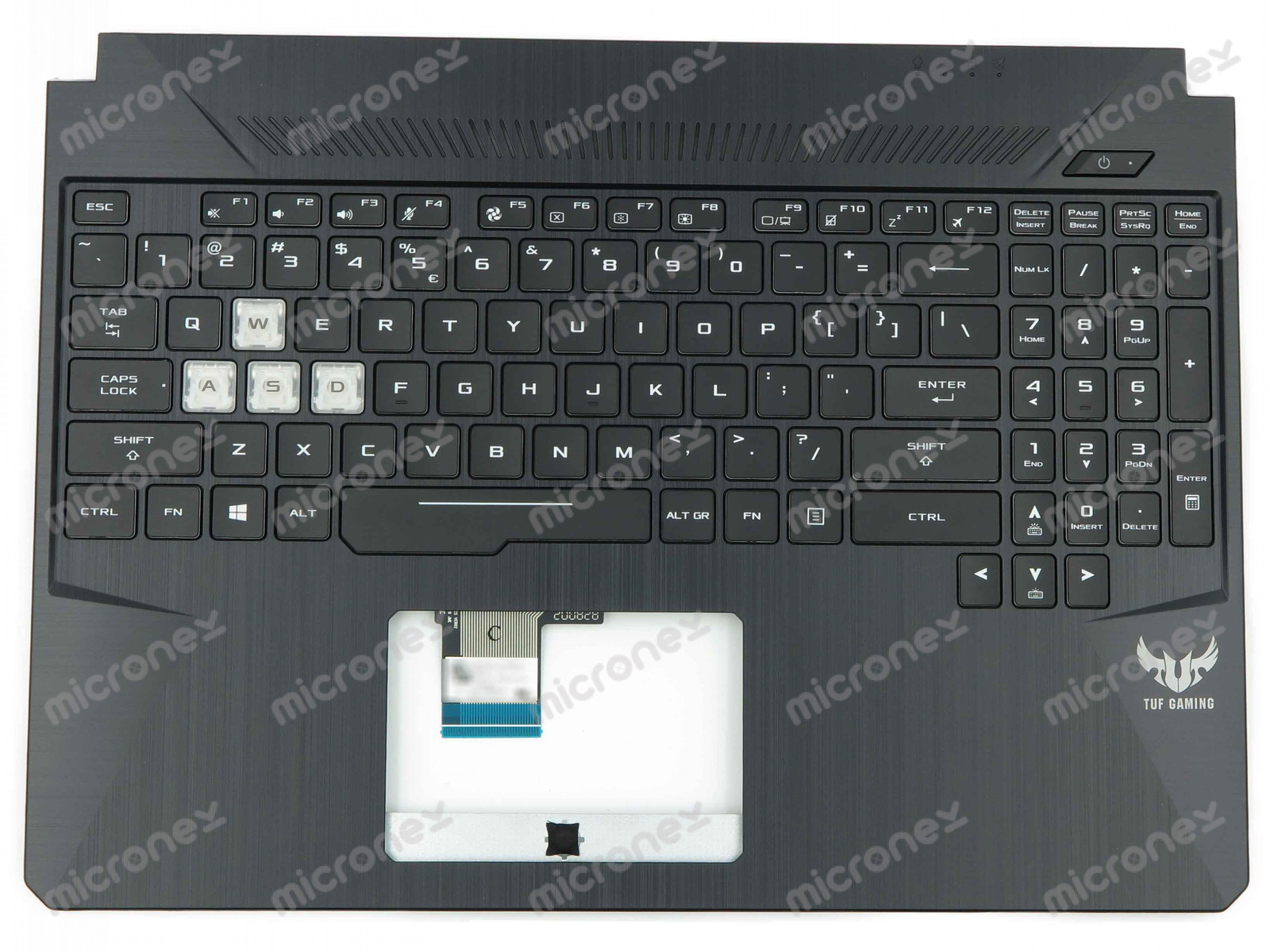 FOR Asus TUF Gaming TUF505GM Palmrest Keyboard US-International