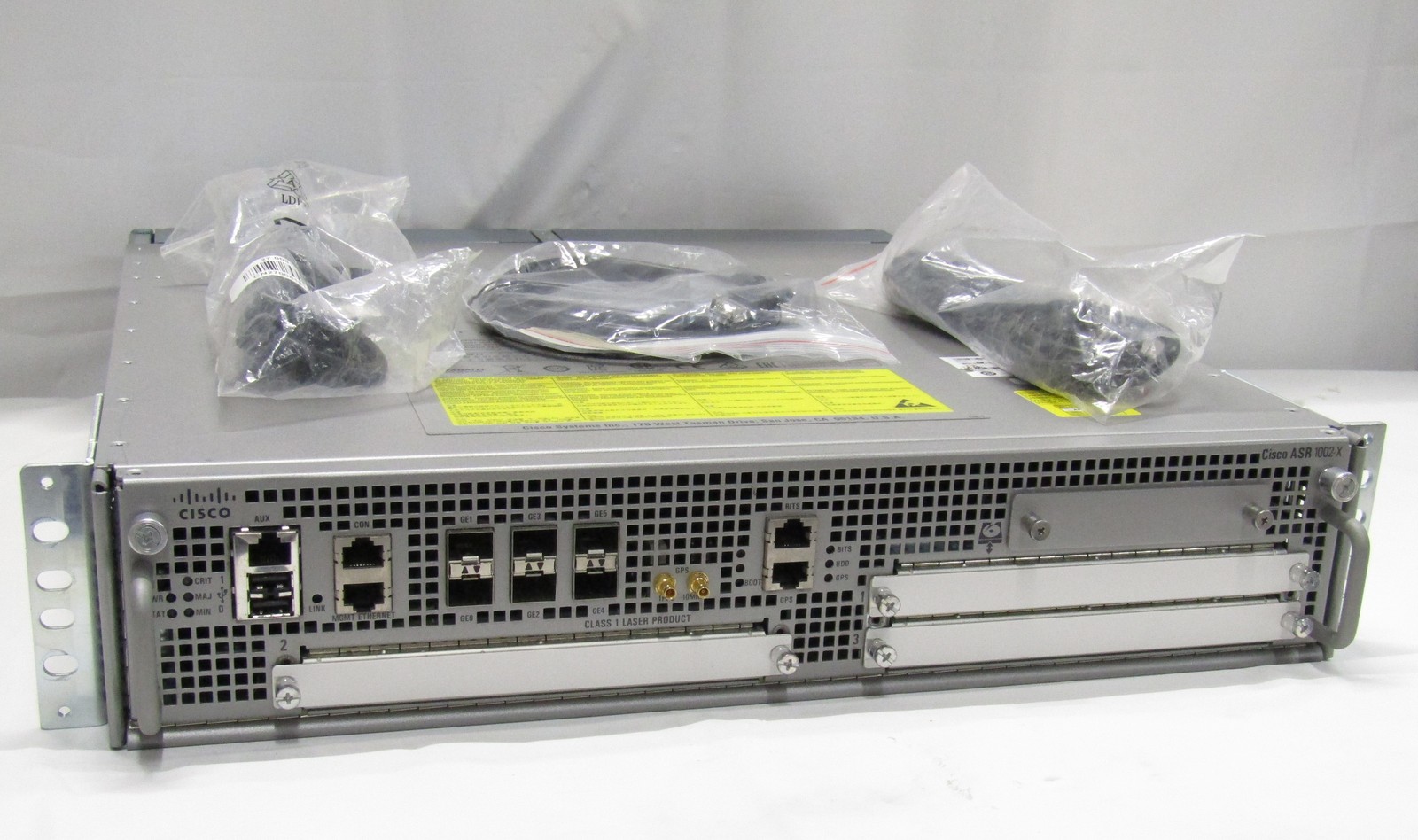 Cisco ASR1002 ASR1002-X V07 Aggregation Service Router 6-Port GE SFP 2x PSU