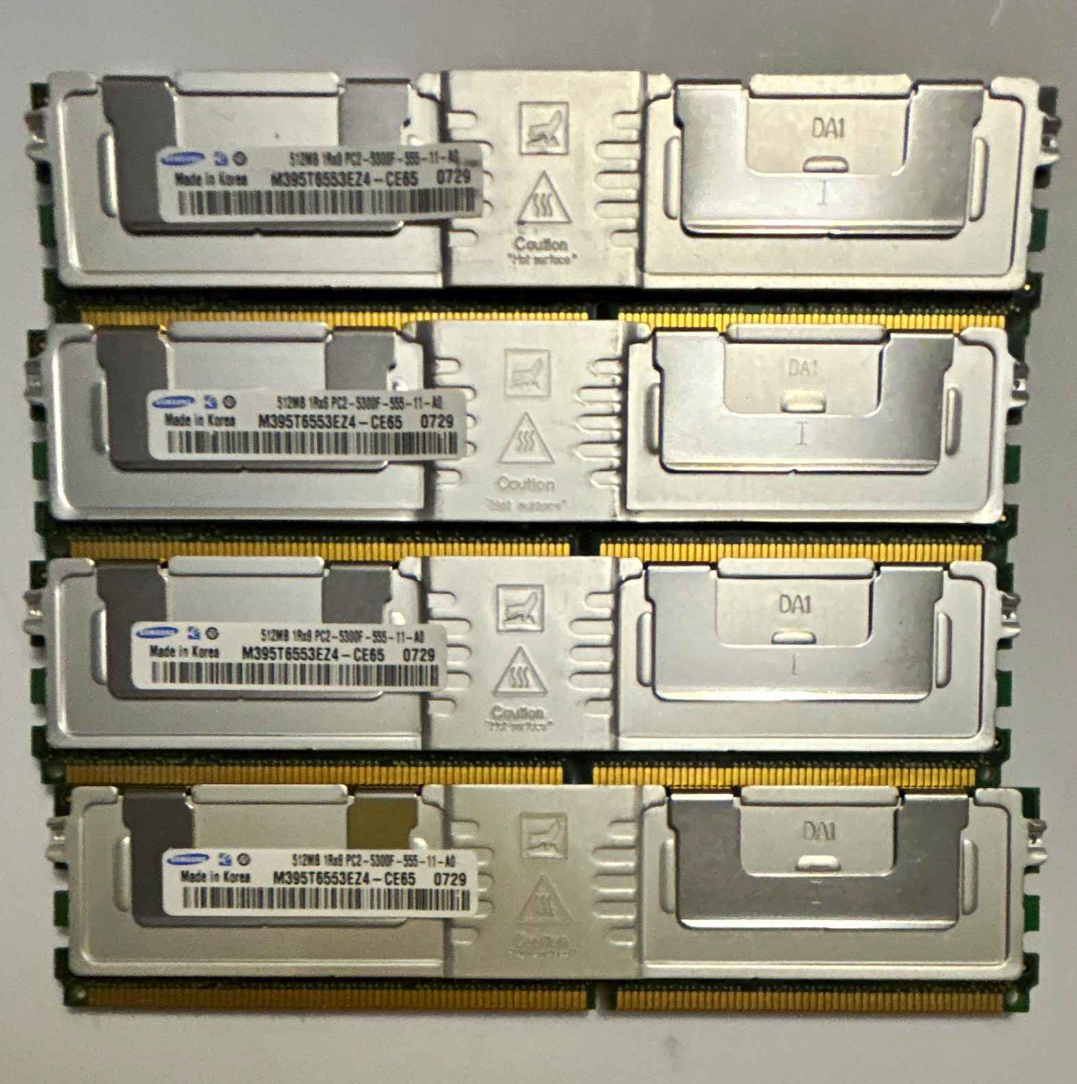 Samsung 8GB (4x2GB) DDR2 PC2-5300F ECC Fully Buffered 240-Pin DIMM