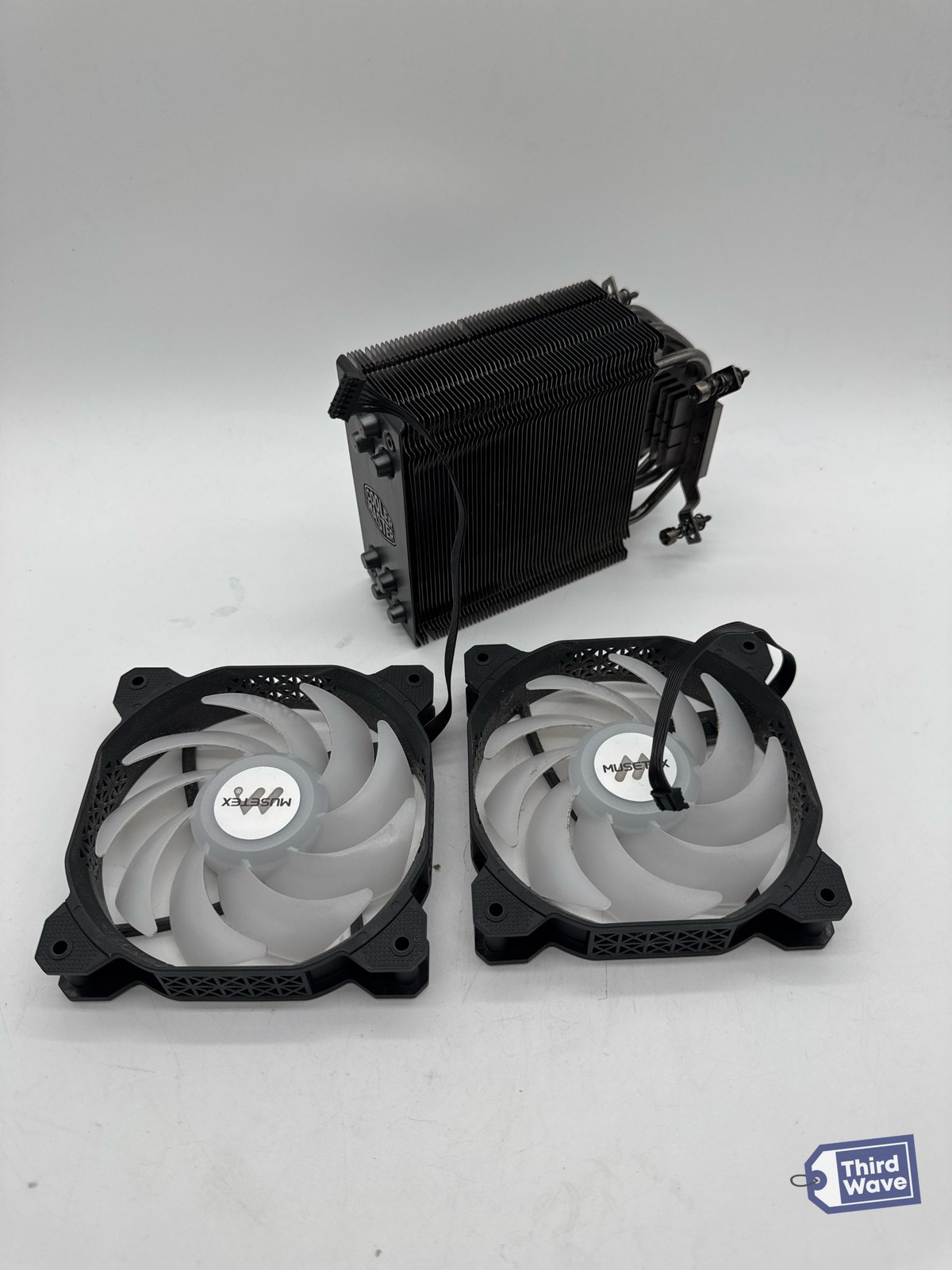 Cooler Master Hyper 212 CPU Cooling with 2 Musetex 120MM PWM ARGB Fans Black