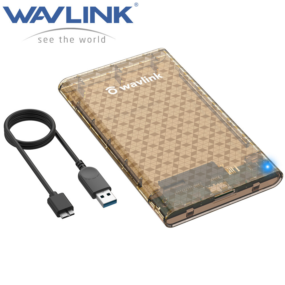 Wavlink External Hard Drive Enclosure 2.5" USB3.0 to SATA III HDD/SSD Max 4TB
