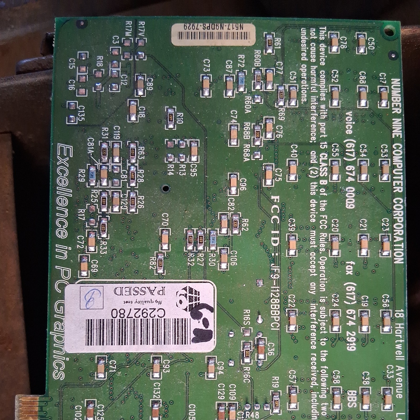 Vintage Number Nine Imagine 128 Excellence in PC Graphics Card