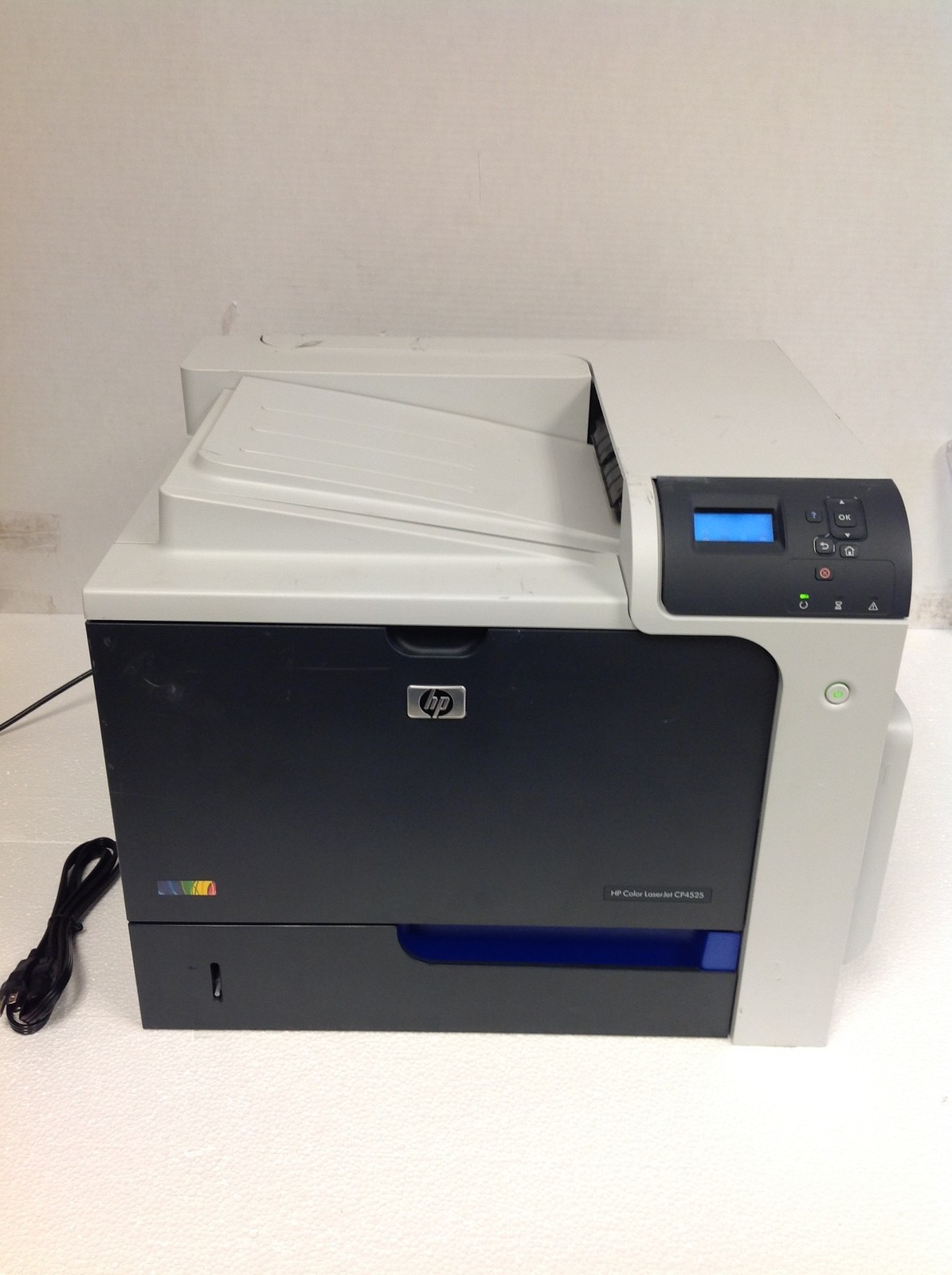 HP Color LaserJet CP4525 512MB Laser Printer w/ 95k Pages Printed, No Toners