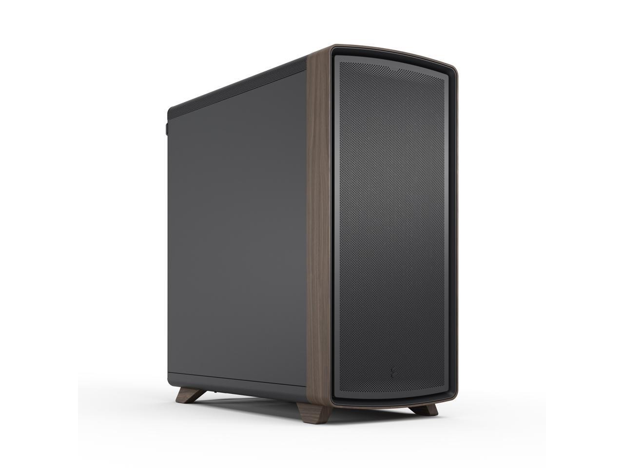 Fractal Design Summit Black Solid Walnut PC Gaming Case - Three Momentum 14 Fans