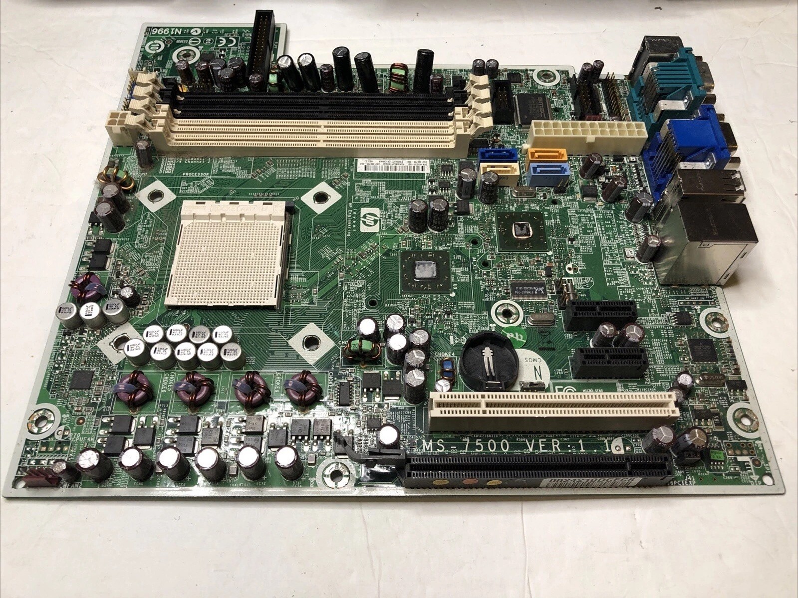 HP Compaq DC5850 Small Form Factor (SFF) motherboard, model MSI MS-7500 Ver:1.1