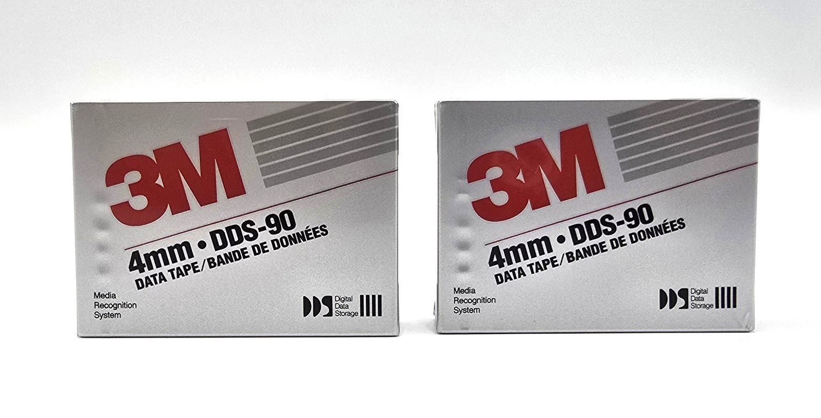 2-Pack 3M 4mm DDS-90 Data Tapes Lot New Sealed Backup Media - Made in Japan