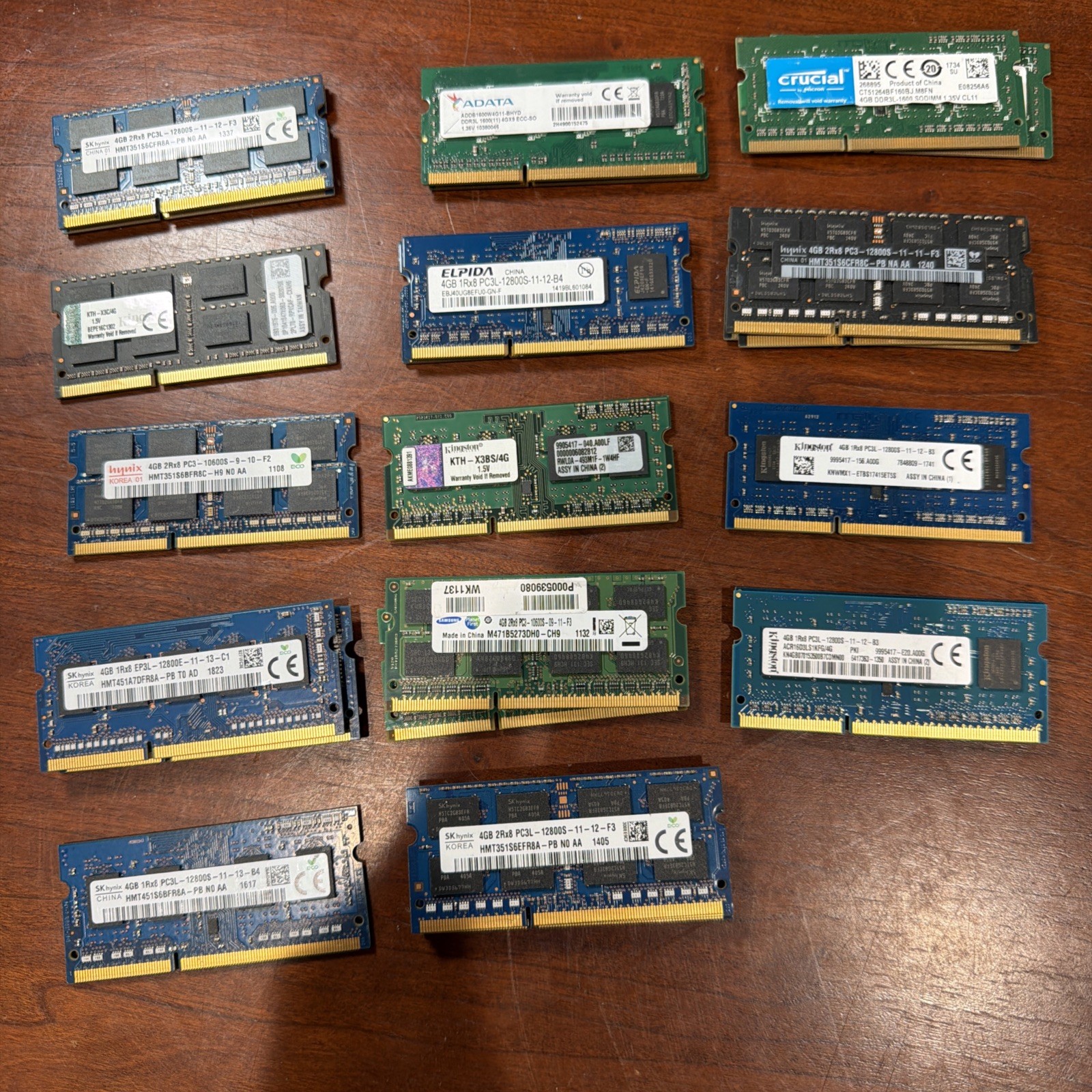 Mixed Lot 4GB PC3 Laptop Ram