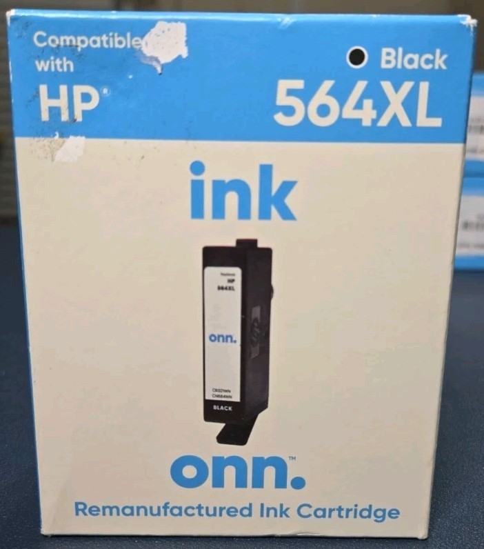 ONN  564XL HP Black Printer Ink Cartridge Exp. 06/2025