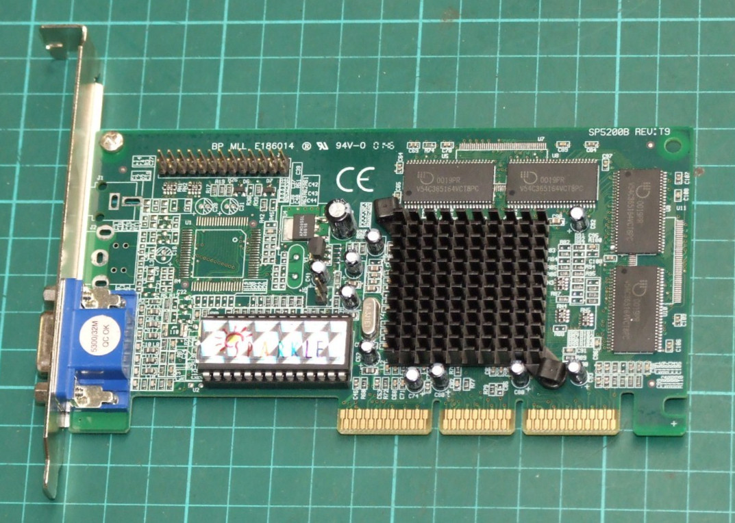Sparkle SP5200B Nvidia TNT M64 32MB AGP Video Graphics Card