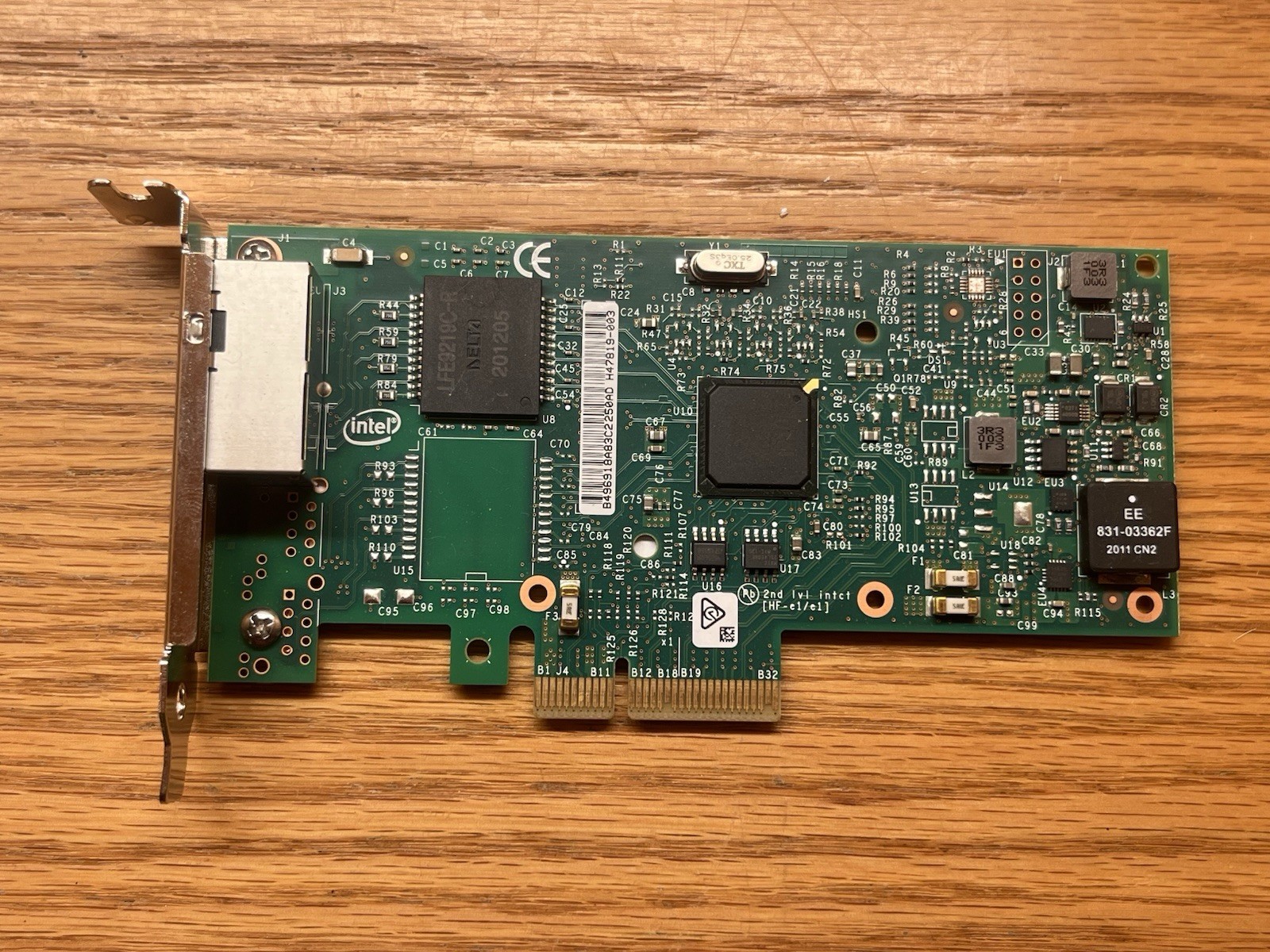 Genuine Intel I350T2V2 Ethernet Adapter I350-T2 PCIe Dual Port | Low Profile