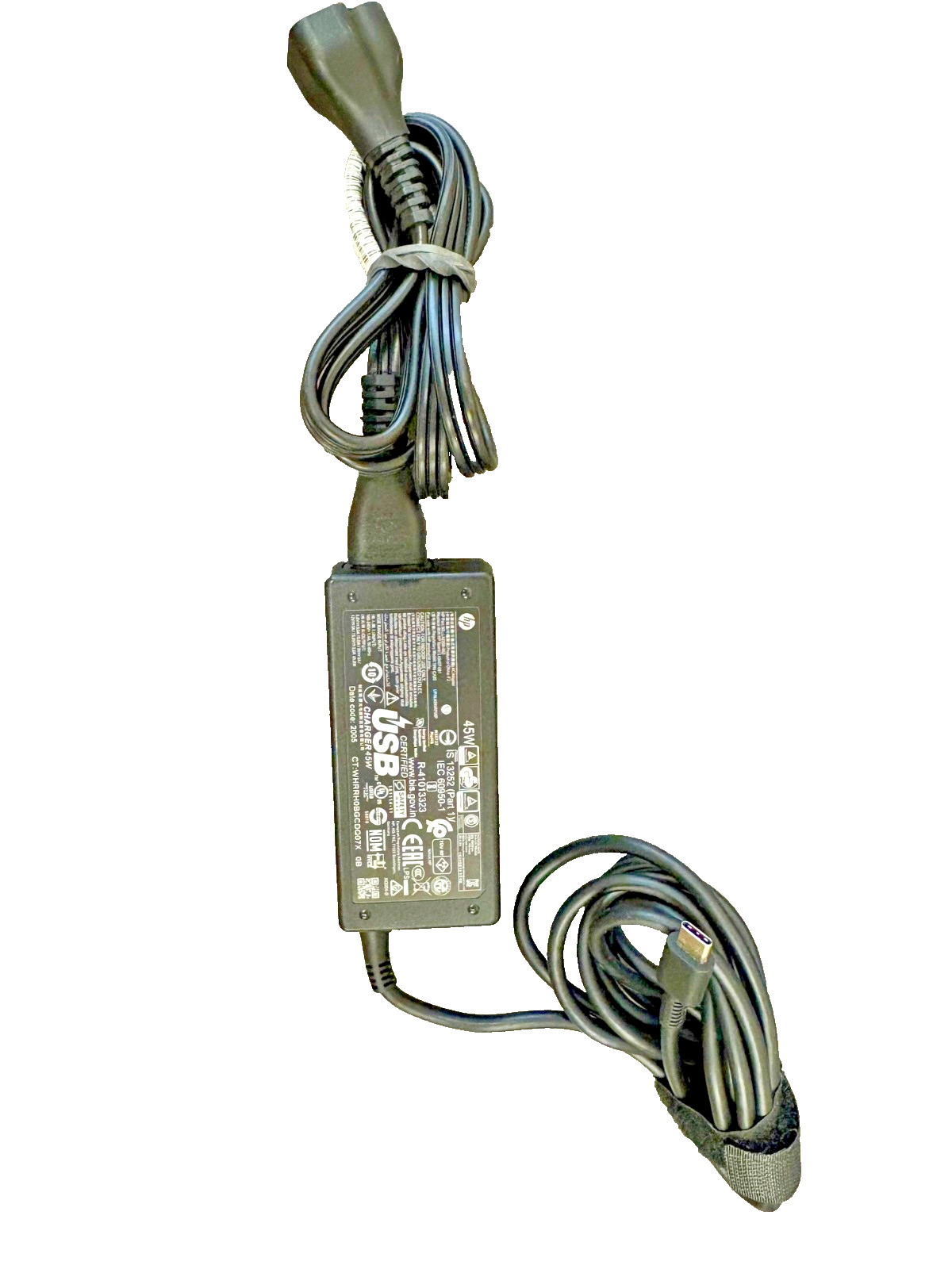 Lot of 25 Genuine OEM HP AC Adapter Charger 45W 15V 3A USB-C  L42206-002
