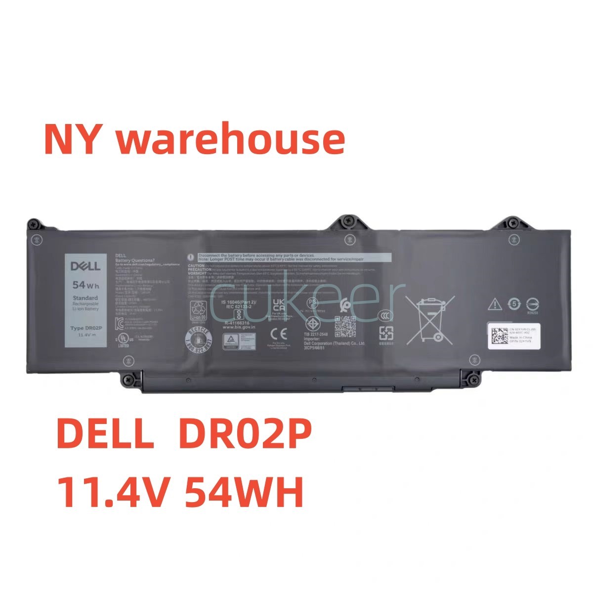 DR02P R73TC Battery Latitude 14 3340 5440 5550 3480 3580 3590 KDM9P 803W6 54WH